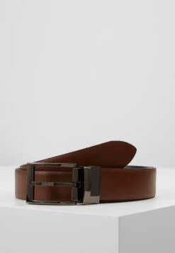 REGULAR BELT - Gürtel - Cognac/schwarz